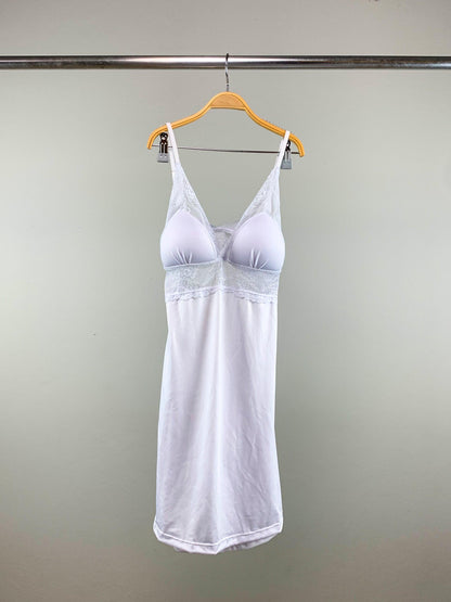 Camisola com Bojo e Renda - Nuance