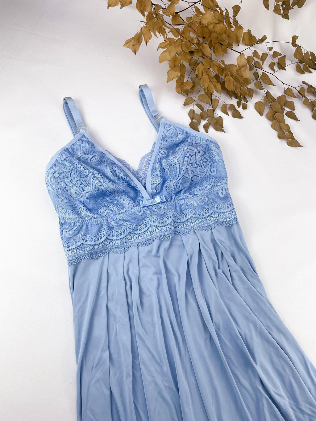 Camisola de Amamentação com Renda no Busto - Nuance