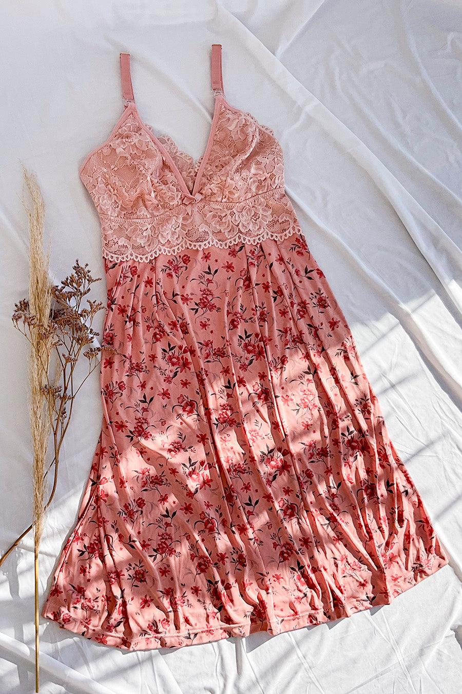 Camisola de Amamentação com Renda - Nuance