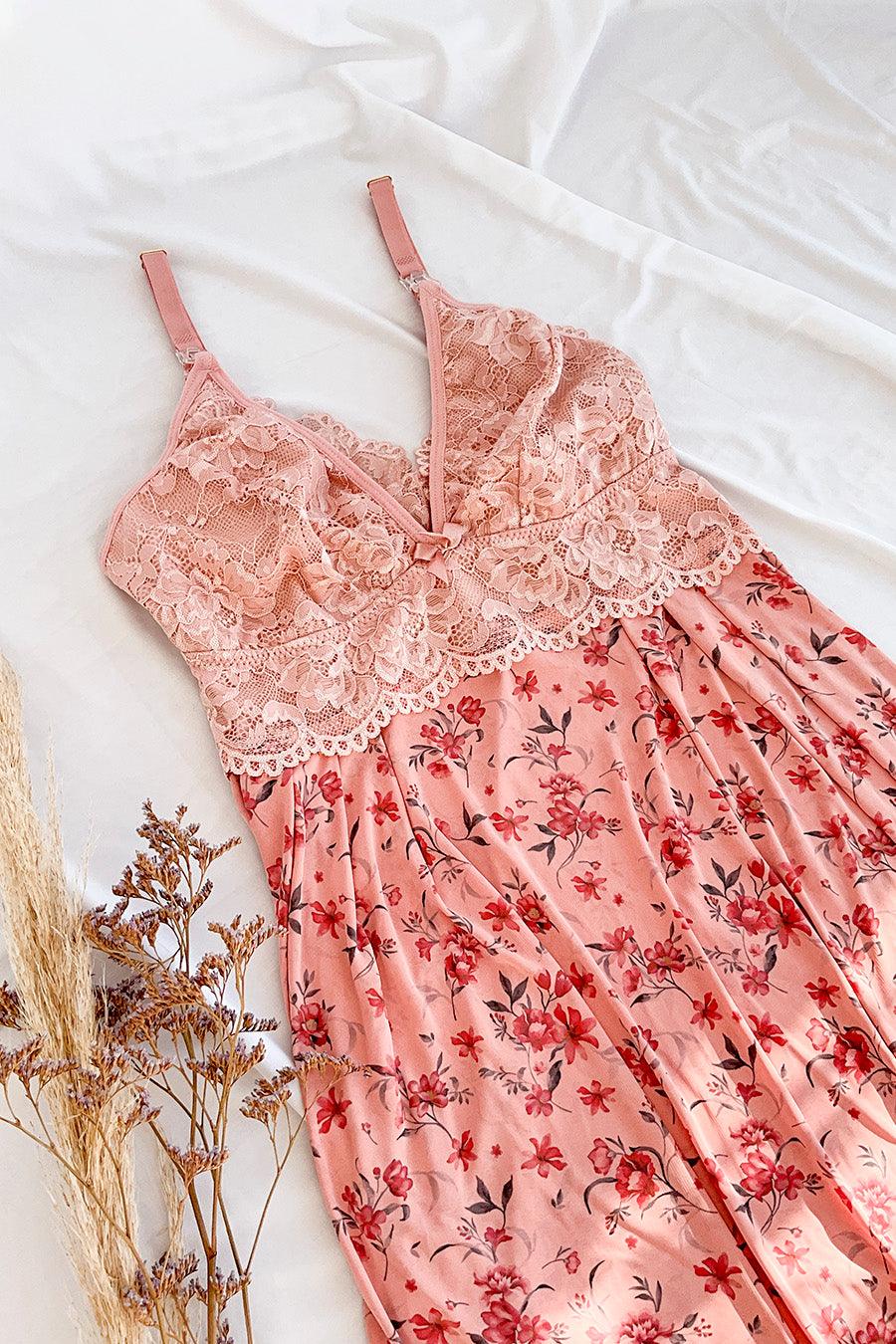 Camisola de Amamentação com Renda - Nuance