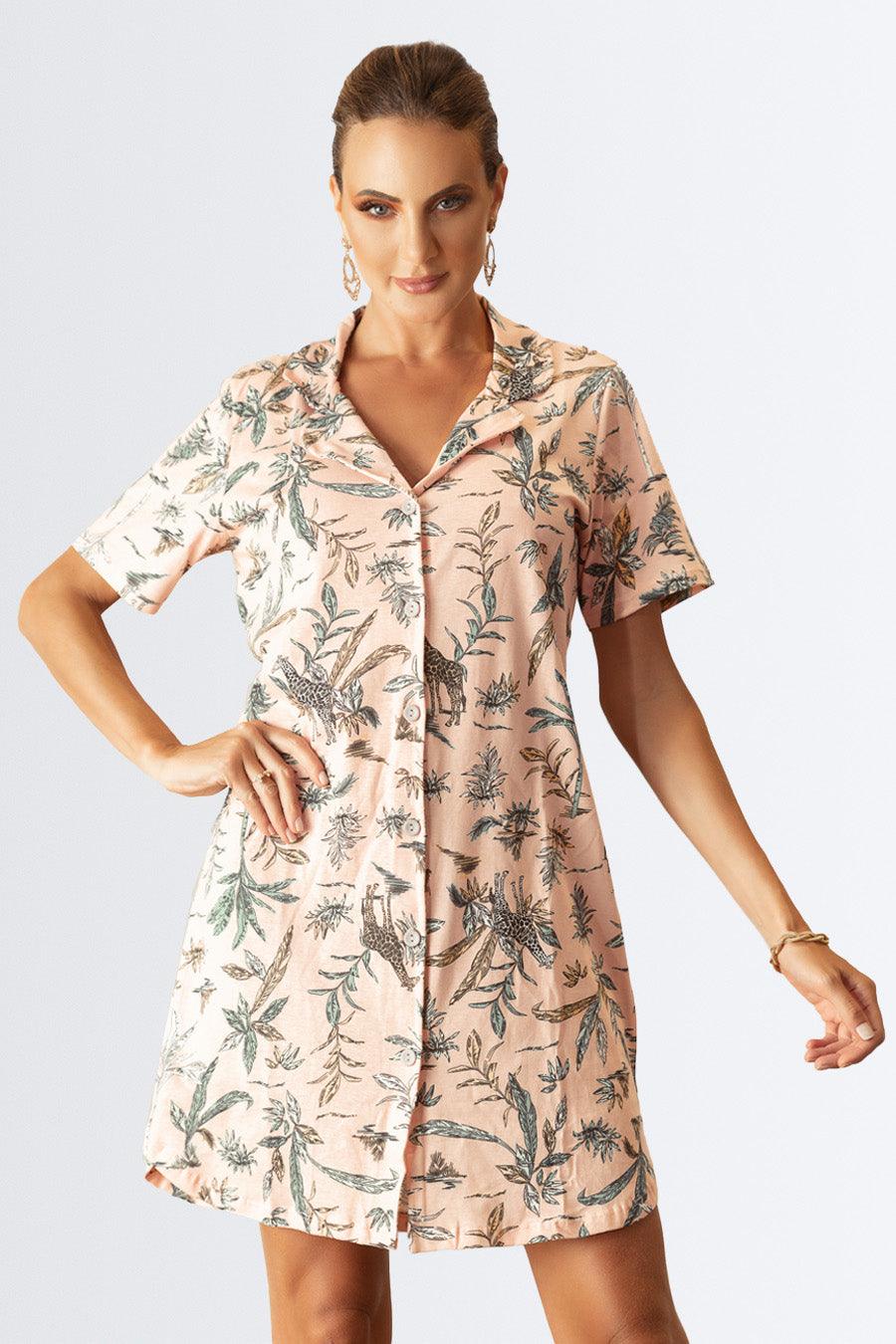 Camisola de Gola em Malha - Nuance