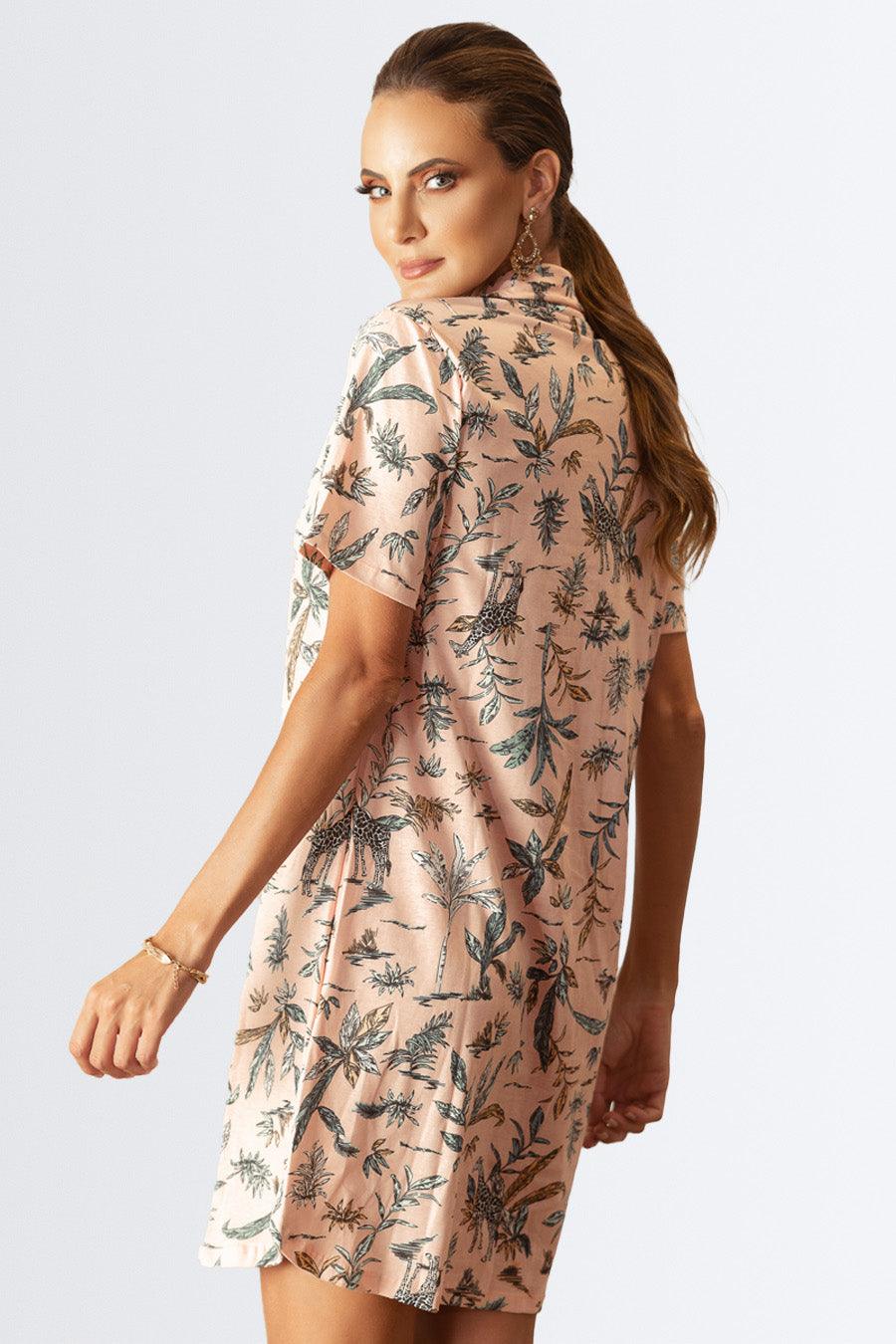 Camisola de Gola em Malha - Nuance