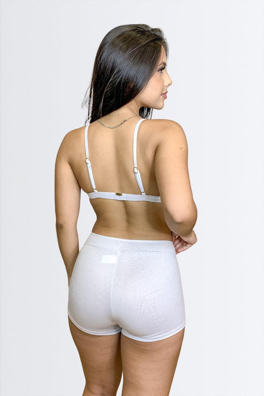 Conjunto Top Triângulo e Short Hot Pant - Nuance