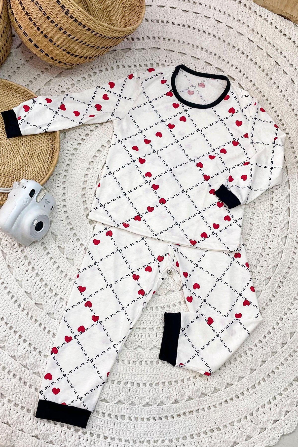 Pijama Infantil Longo Feminino com Punho na Manga e Calça - Nuance