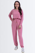 Pijama Longo de Viscolycra com Elástico na Blusa e Calça - Nuance