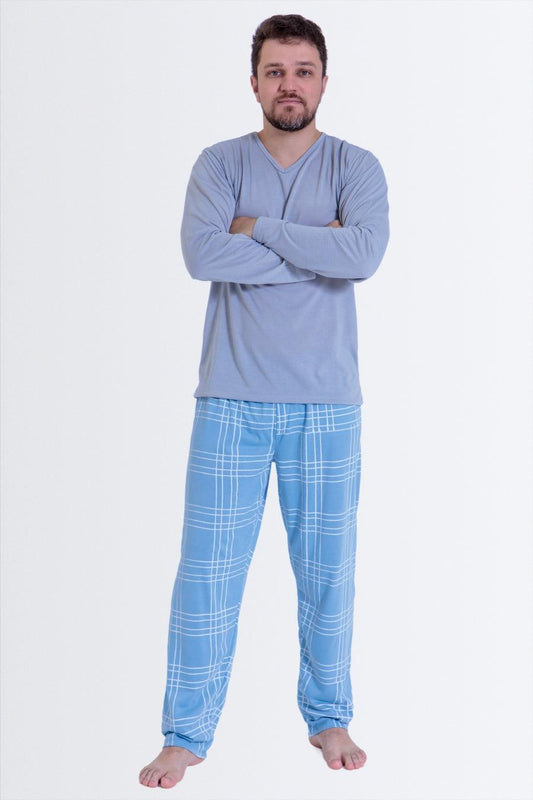 Pijama Longo Masculino Xadrez - Nuance