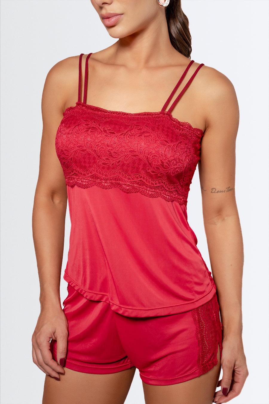 Short doll com renda e short renda lateral - Nuance