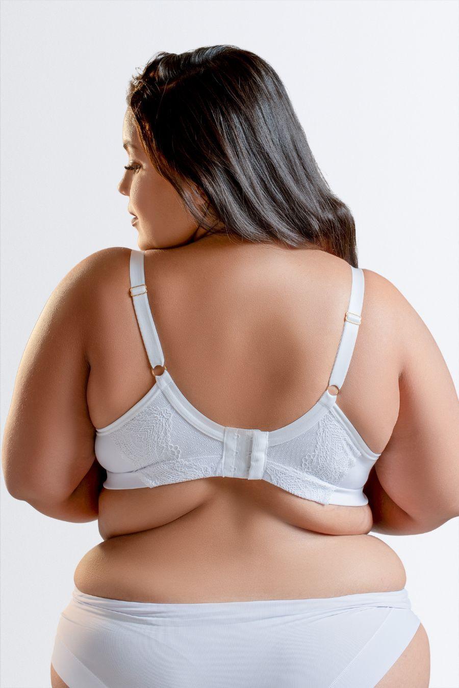 Soutien Plus Size com Base e Recorte de Renda no Bojo - Nuance