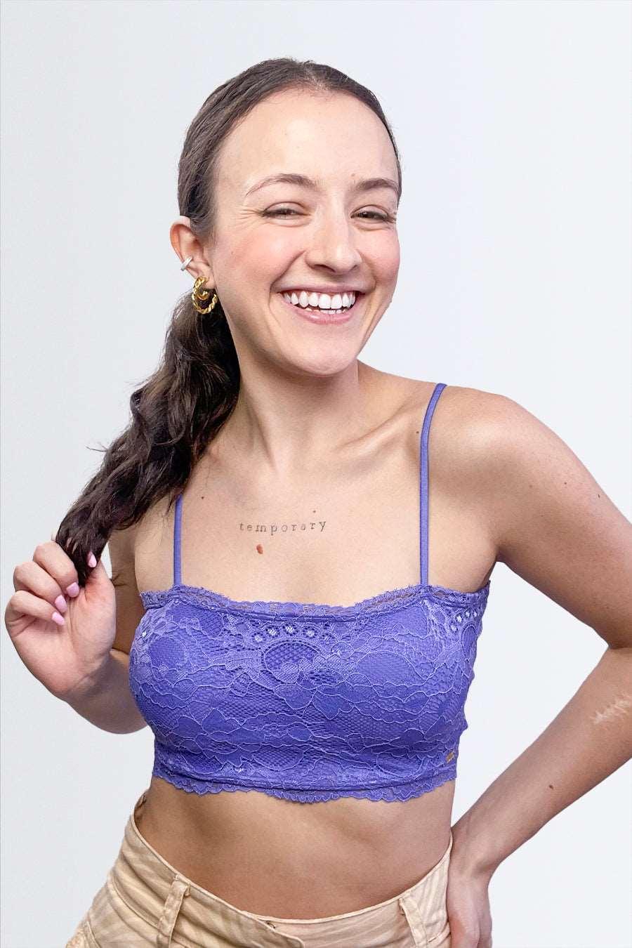 Top Básico de Renda com Forro de Microfibra - Nuance