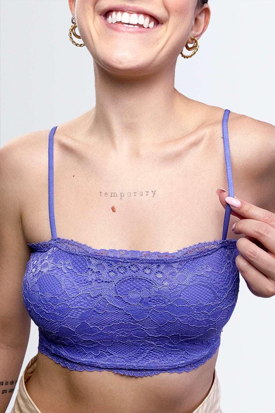 Top Básico de Renda com Forro de Microfibra - Nuance