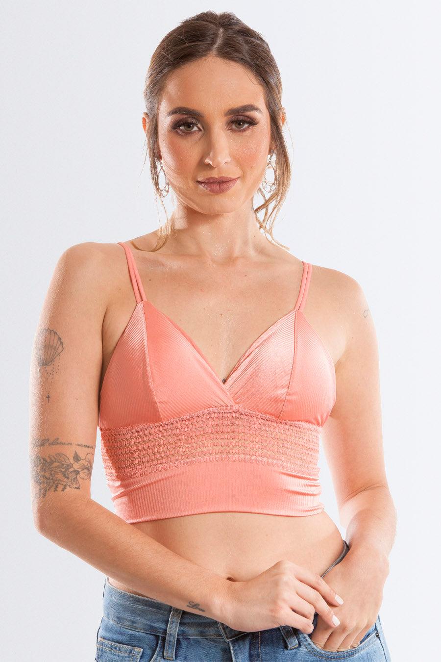 Top Cropped com Bojo Removível - Conforto e Estilo - Nuance