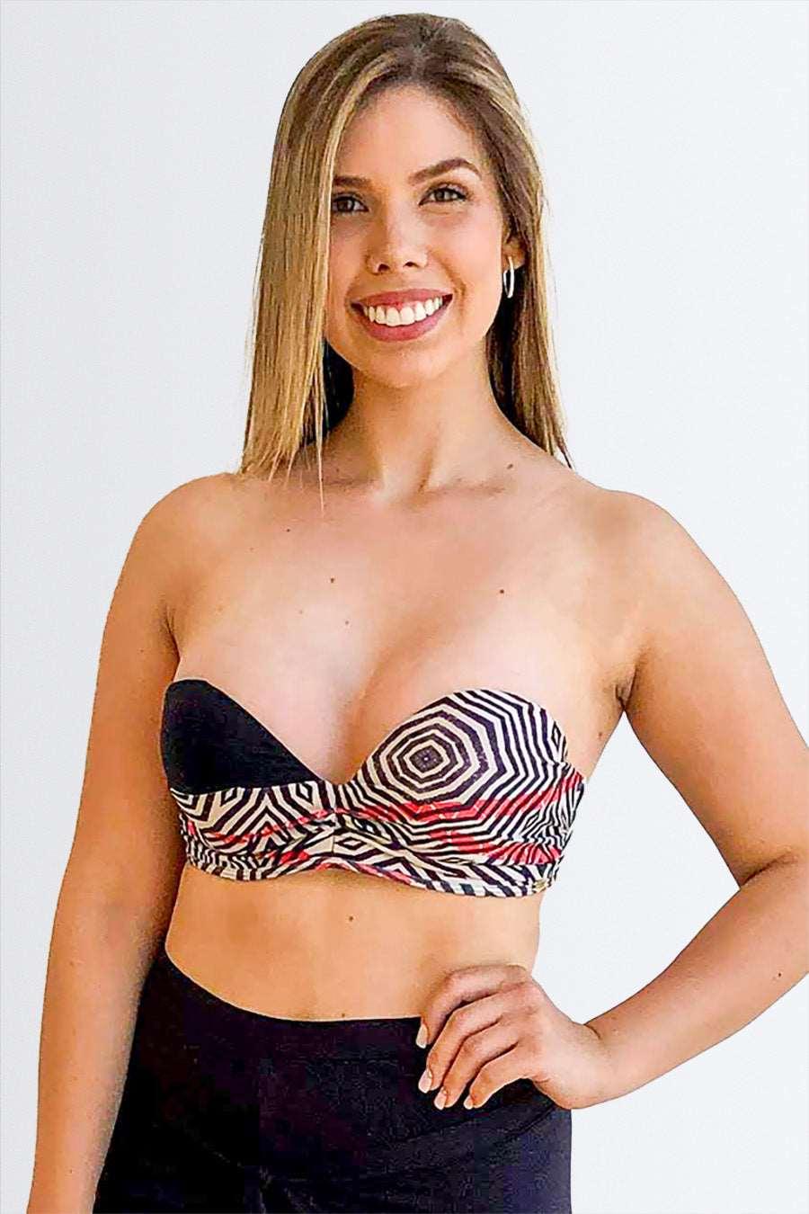 Top Tomara que Caia Trançado com Alça Removível BW - Nuance